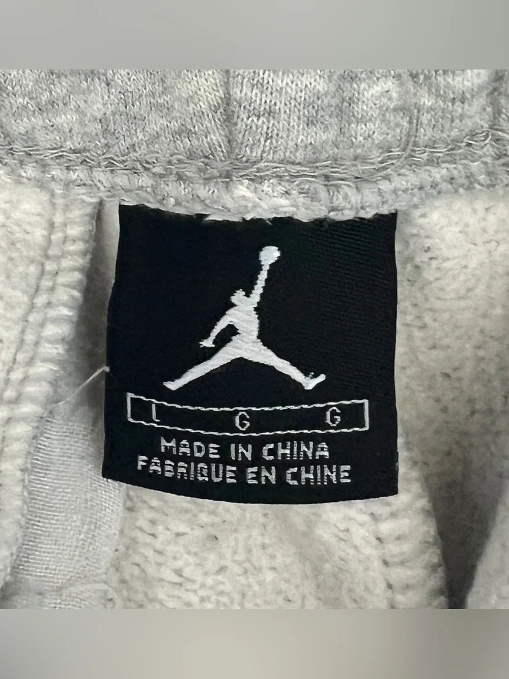 Nike Air Jordan Fleece Sweatpants Men’s Size Large Sport Gray Crossover Dri-Fit